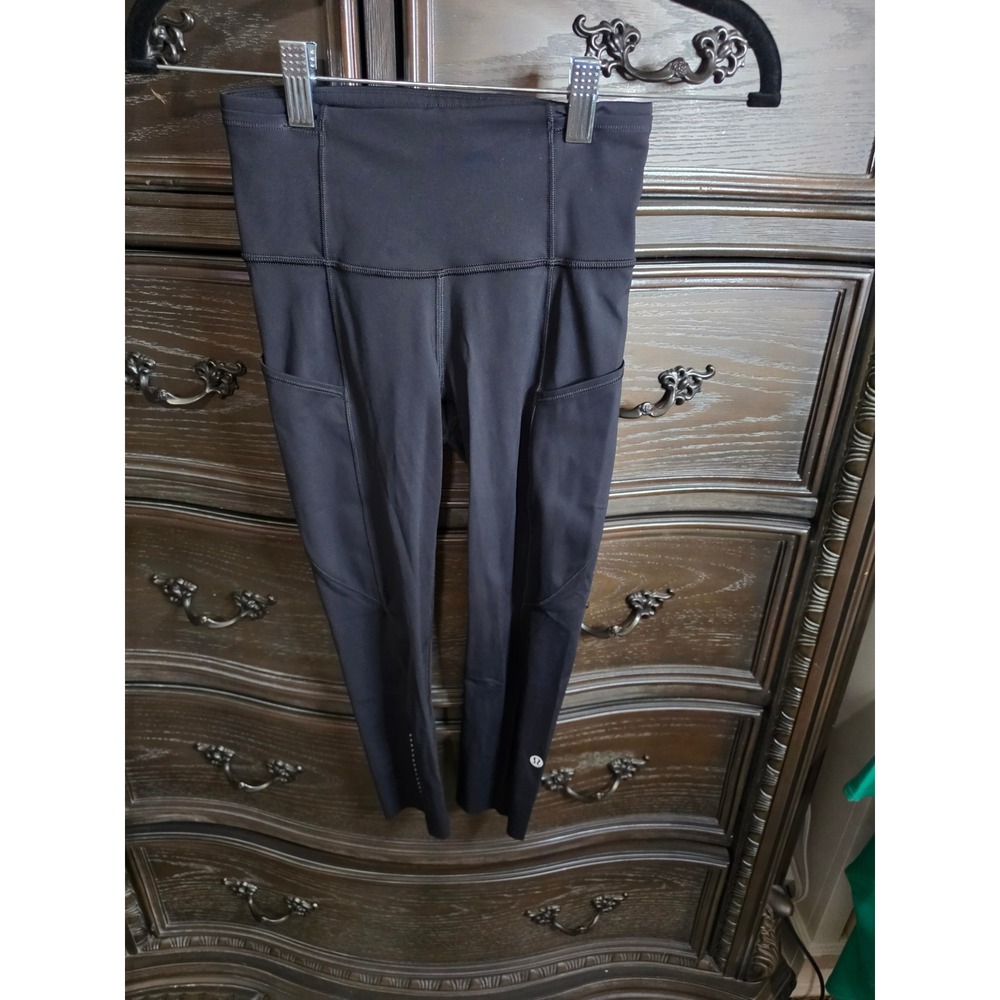 Lululemon Speed Up Tight 25 Black Luxtreme Running Leggings Size 2 W5ASSS